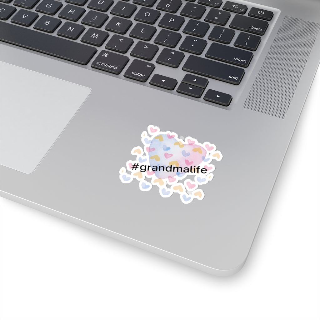 #grandmalife Heart Sticker