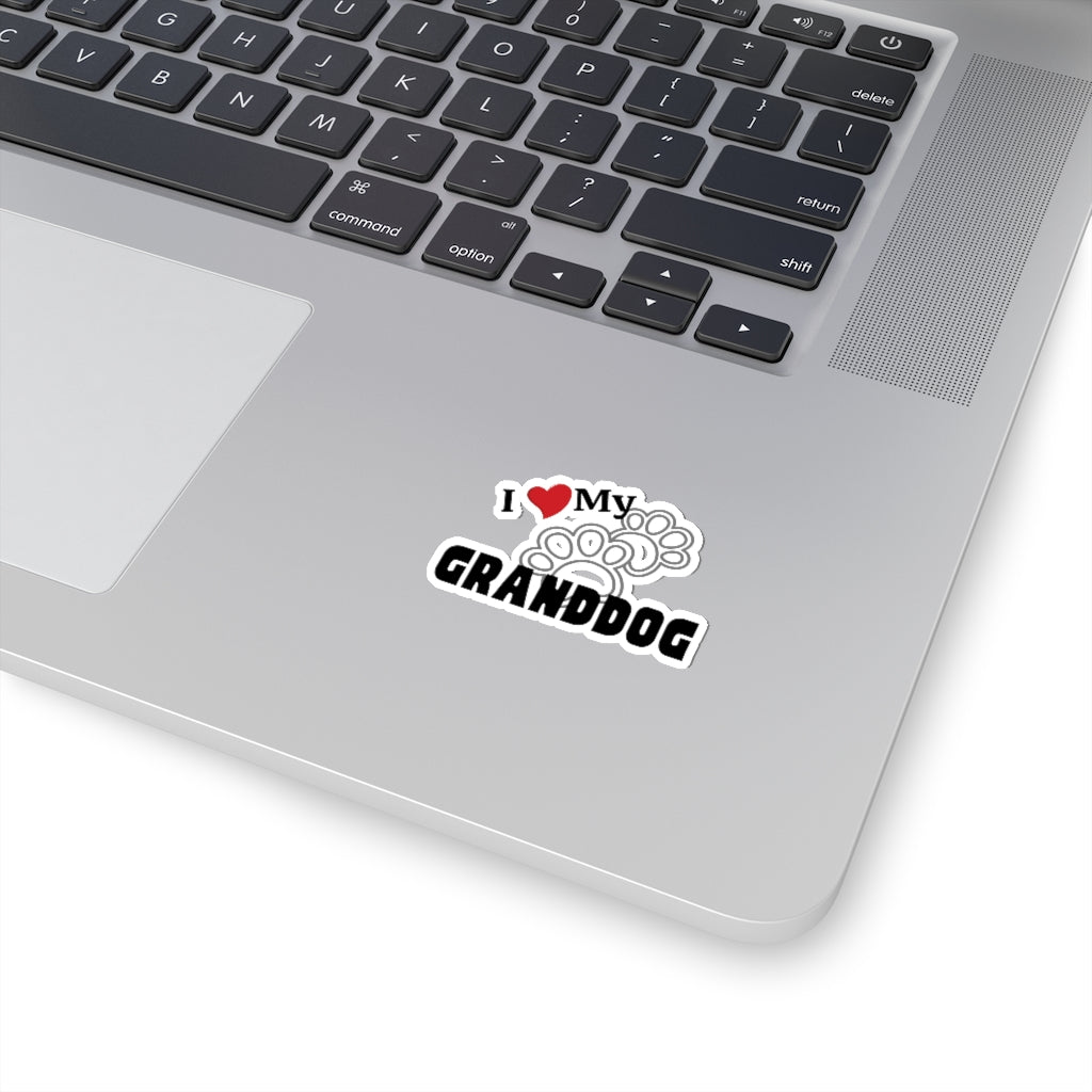 "I Love My GrandDog" Sticker