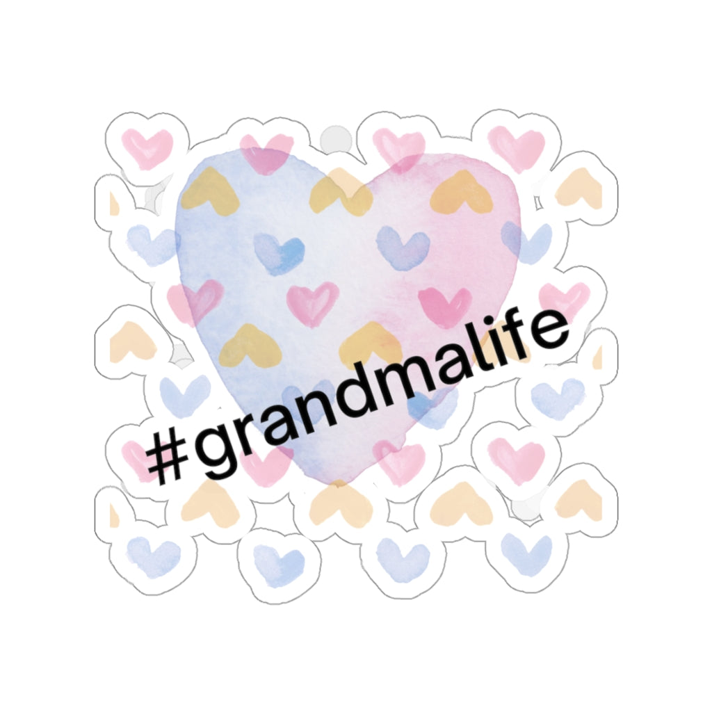 #grandmalife Heart Sticker