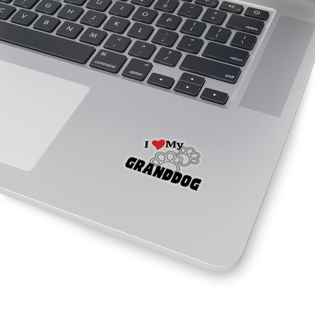 "I Love My GrandDog" Sticker
