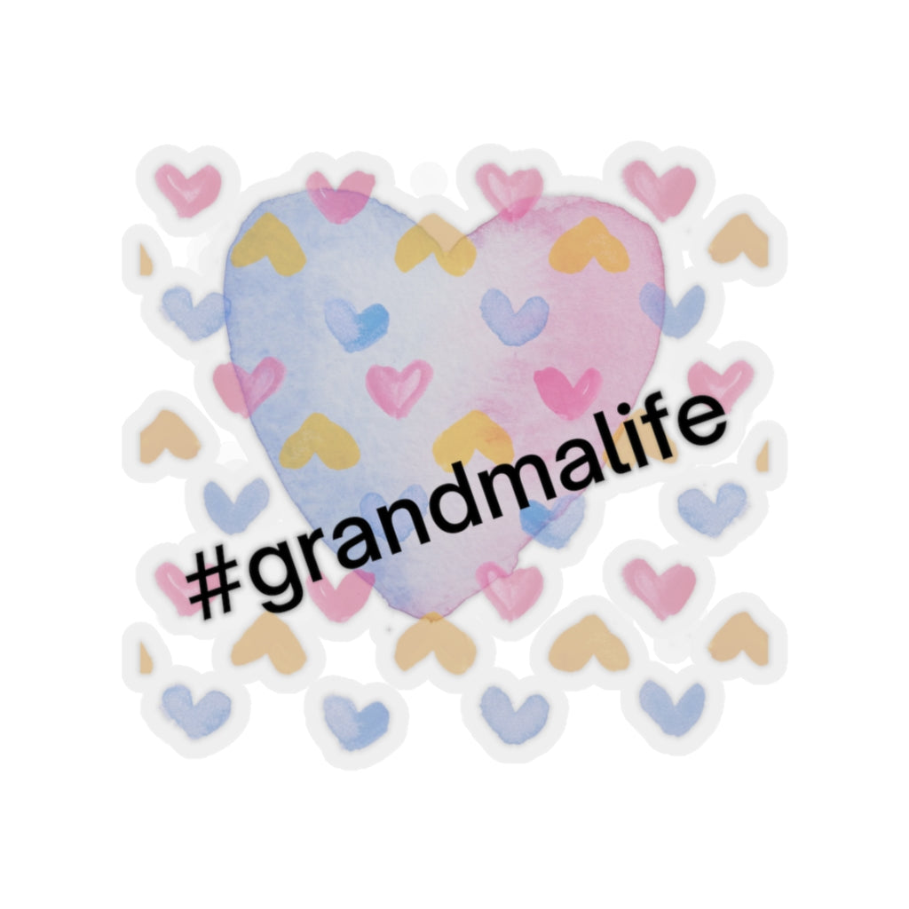 #grandmalife Heart Sticker