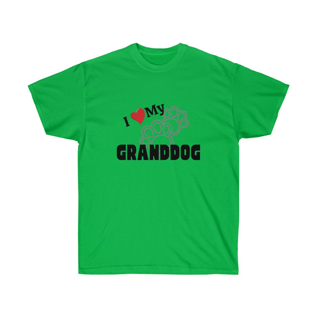 "I love my GRANDCAT/GRANDDOG" Unisex Ultra Cotton Tee