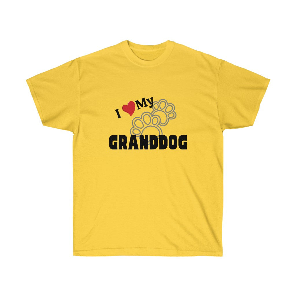 "I love my GRANDCAT/GRANDDOG" Unisex Ultra Cotton Tee