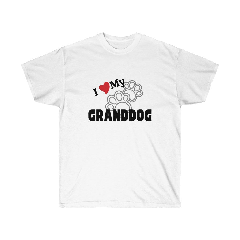 "I love my GRANDCAT/GRANDDOG" Unisex Ultra Cotton Tee