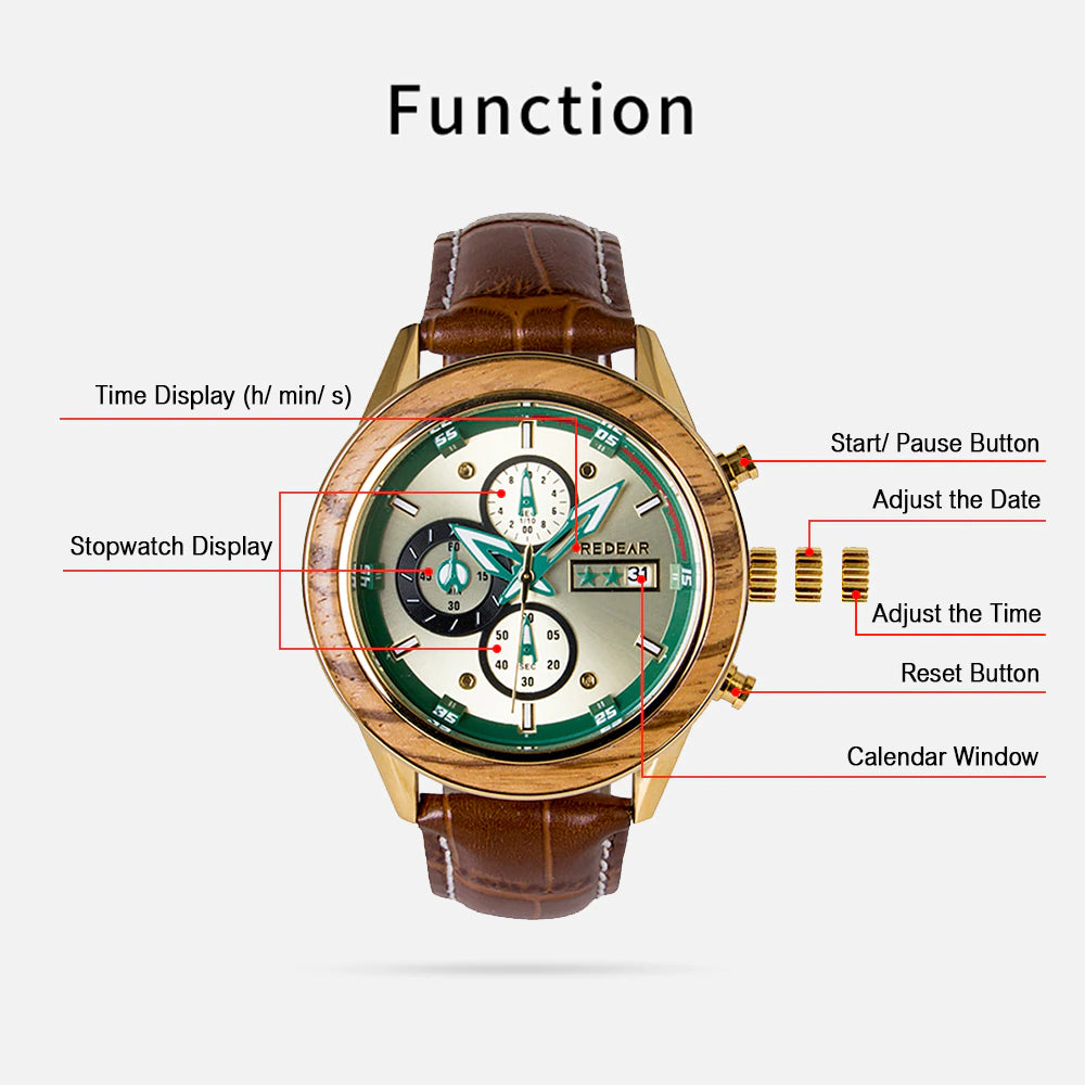 Grandma To My Grandson Fashion Luxury Waterproof Men Watch