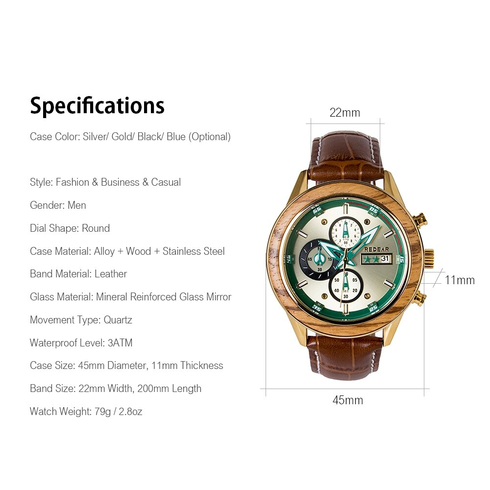 Grandma To My Grandson Fashion Luxury Waterproof Men Watch