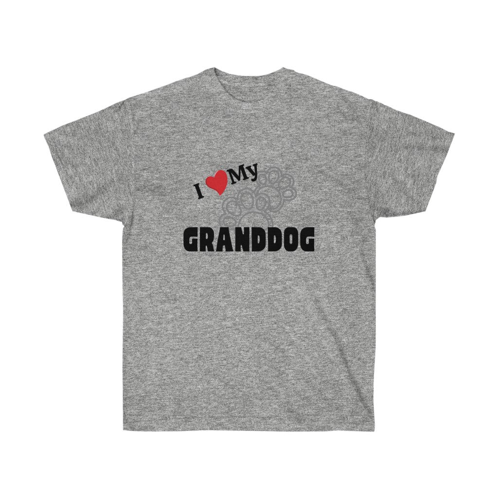 "I love my GRANDCAT/GRANDDOG" Unisex Ultra Cotton Tee