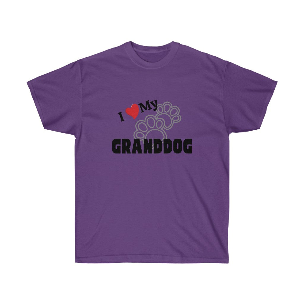 "I love my GRANDCAT/GRANDDOG" Unisex Ultra Cotton Tee