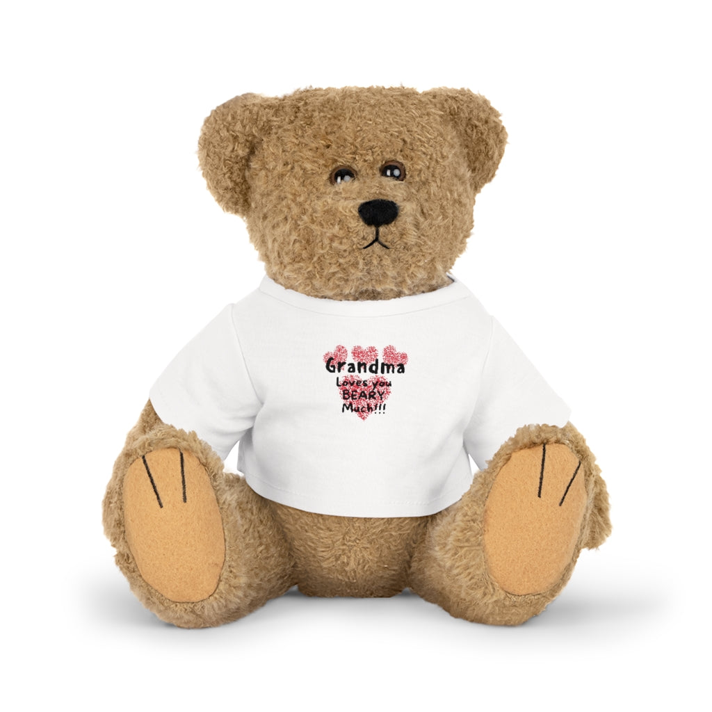 Plush Bear, Bunny, Elephant or Lamb with "Grandma" T-Shirt