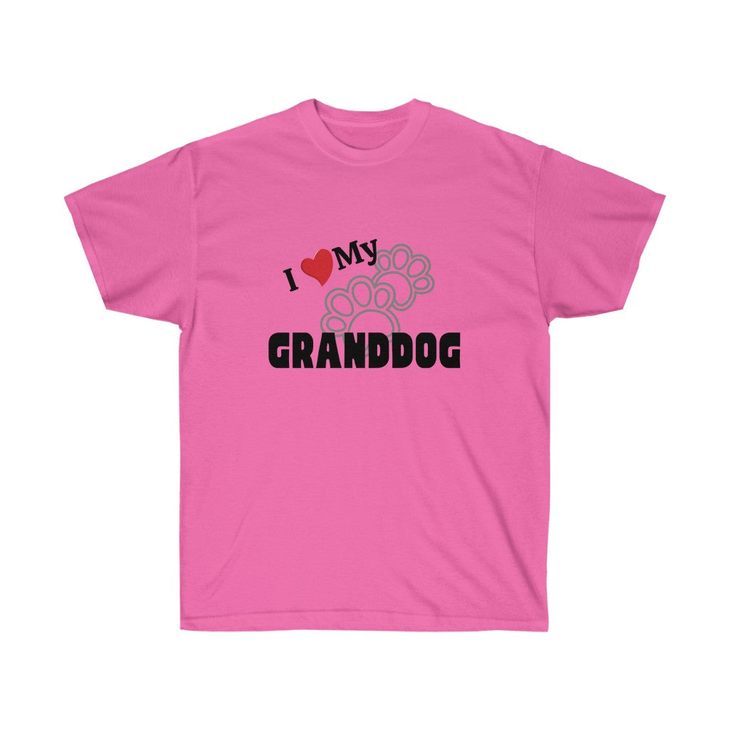 "I love my GRANDCAT/GRANDDOG" Unisex Ultra Cotton Tee