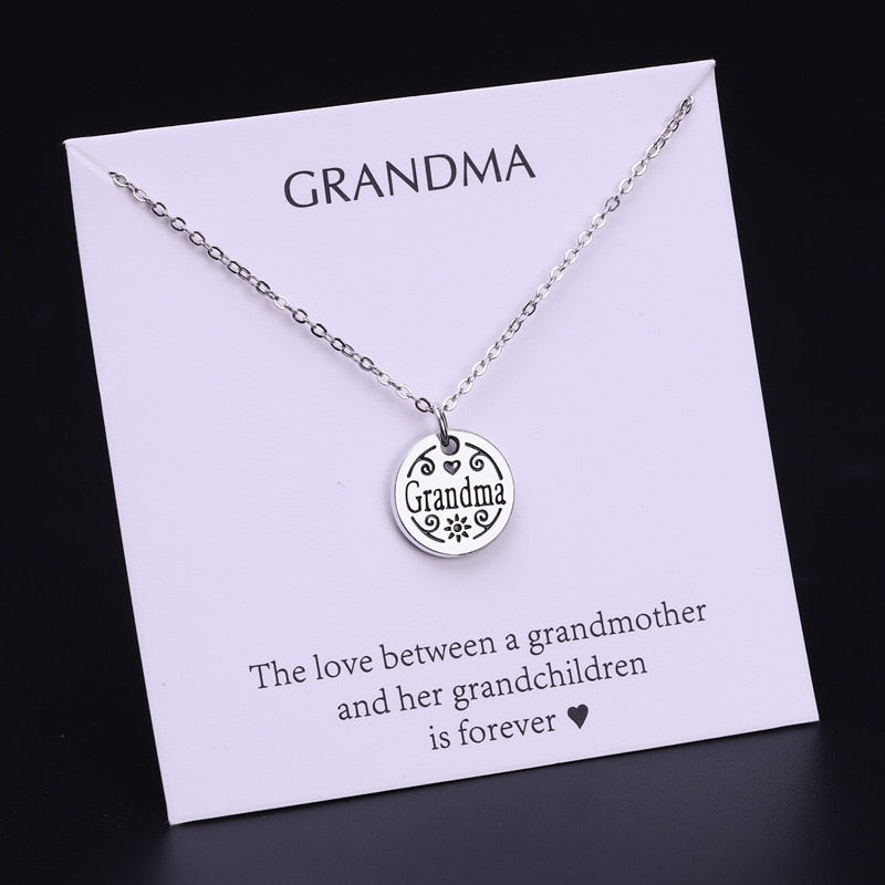 Pendant Necklaces for Grandma Grandmother Mom Mother