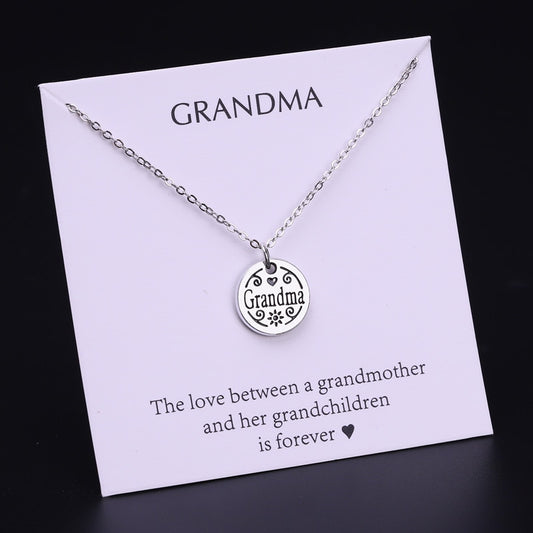 Pendant Necklaces for Grandma Grandmother Mom Mother