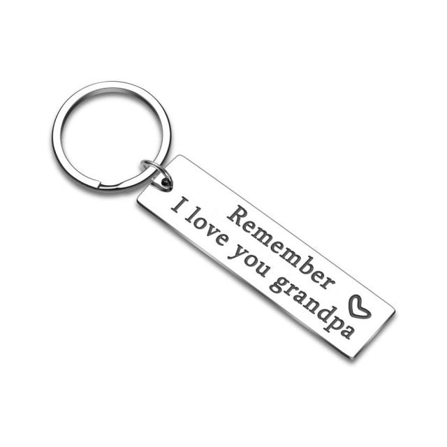 Grandpa Grandfather Keychain Key Ring