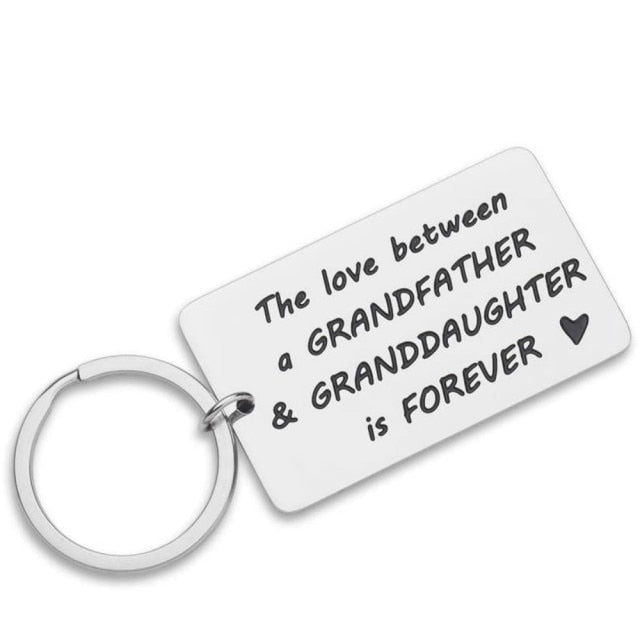 Grandpa Grandfather Keychain Key Ring