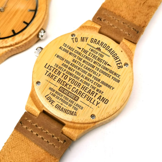 Granddaughter Maple Carving Watch